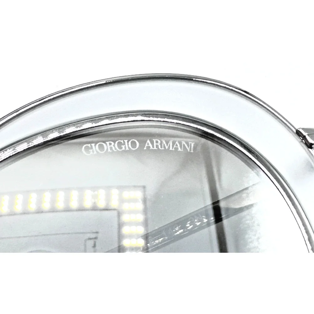 Giorgio Armani Sunglasses AR6073 3010/6G Silver Cat Eye Frame Gray Lens 47mm